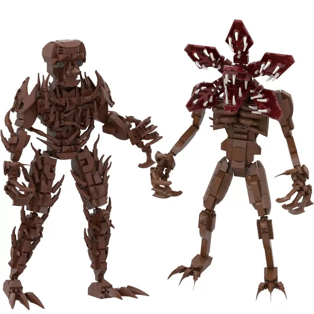 Hot TV Carnivorous Plant Giant Devil Demogorgons Buliding Blocks Horror Movie Boss Vecna Bricks Model Toy Birthday Gift For Kid