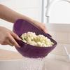 CHAHUA Dual-Layer Plastic Kitchen Strainer Basket
