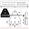 T-slot Aluminum 5-Hole 2020/3030/4040/4545 Triangle Connector Plate
