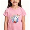 Simon Super Lapin Bambin Enfants 100% Coton Impression Cartoon T-shirt 2-12 Ans Mode Doux Manches Courtes Hauts Décontractés pour le Printemps