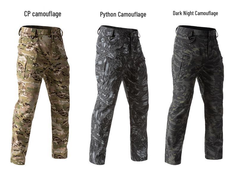 Men's IX5 Tactical Camouflage Pants - Micro-elastic, Wear-resistant, Casual & Work Pants for Spring/Summer/Autumn