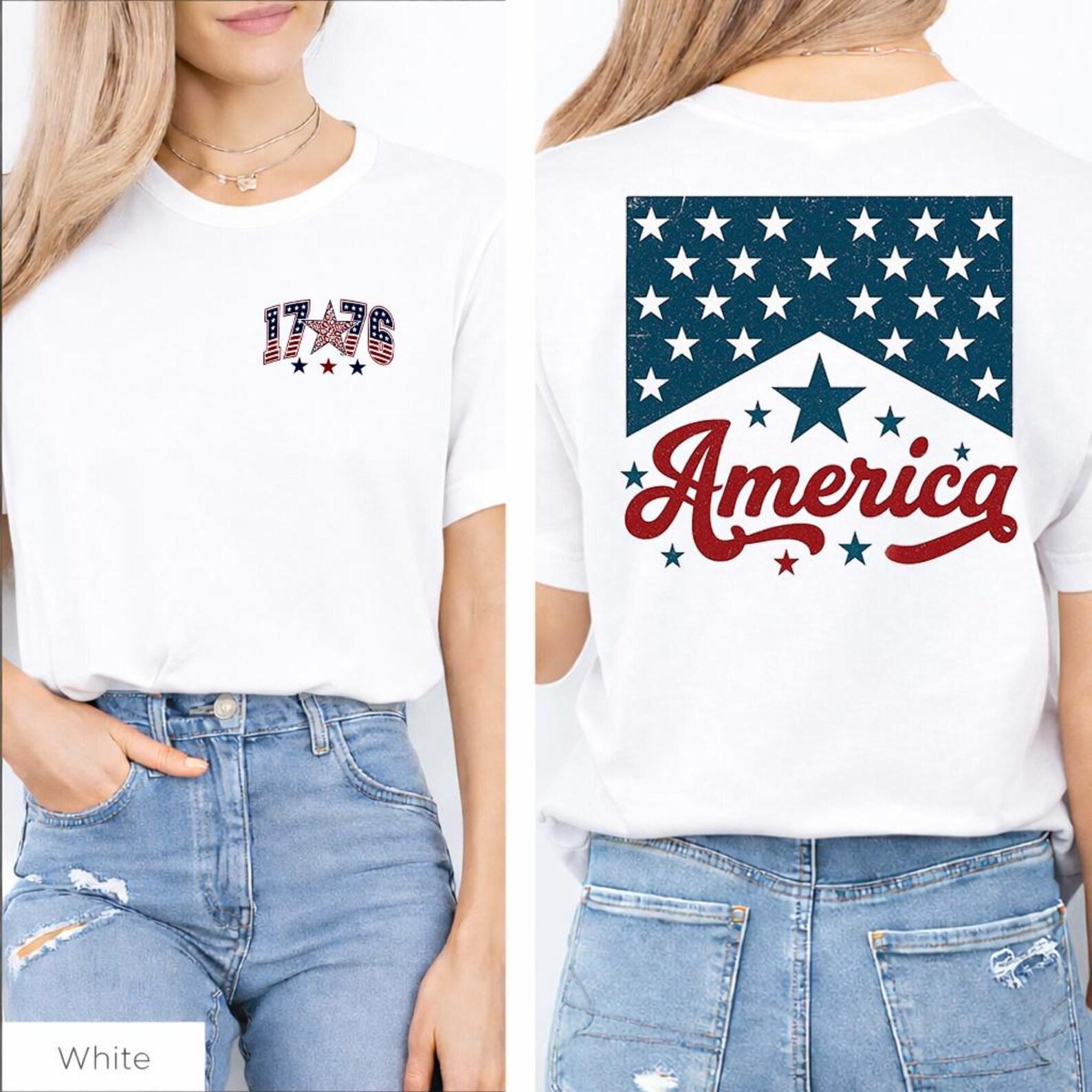 America Stars Graphic Tee, Patriotic 1776 Shirt, USA Flag T-Shirt, America 250 Shirt, Vintage Patriotic Shirt, july 4th shirt 3XL