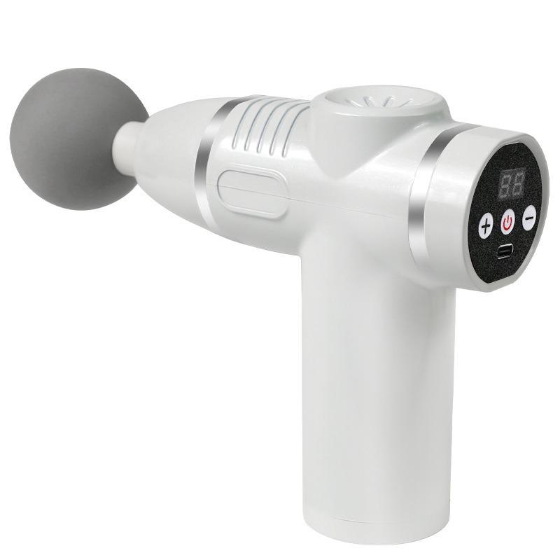 Silent Multi-Head Massage Gun for Deep Muscle Relaxation