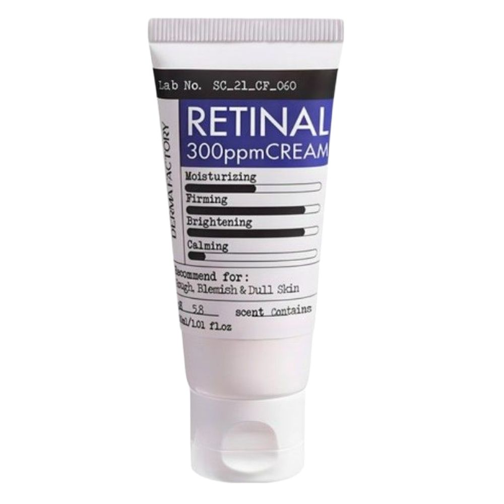Derma Factory Retinal 300ppm Creme Anfänger Retinoid Anti-Aging Nachtpflege 30ml