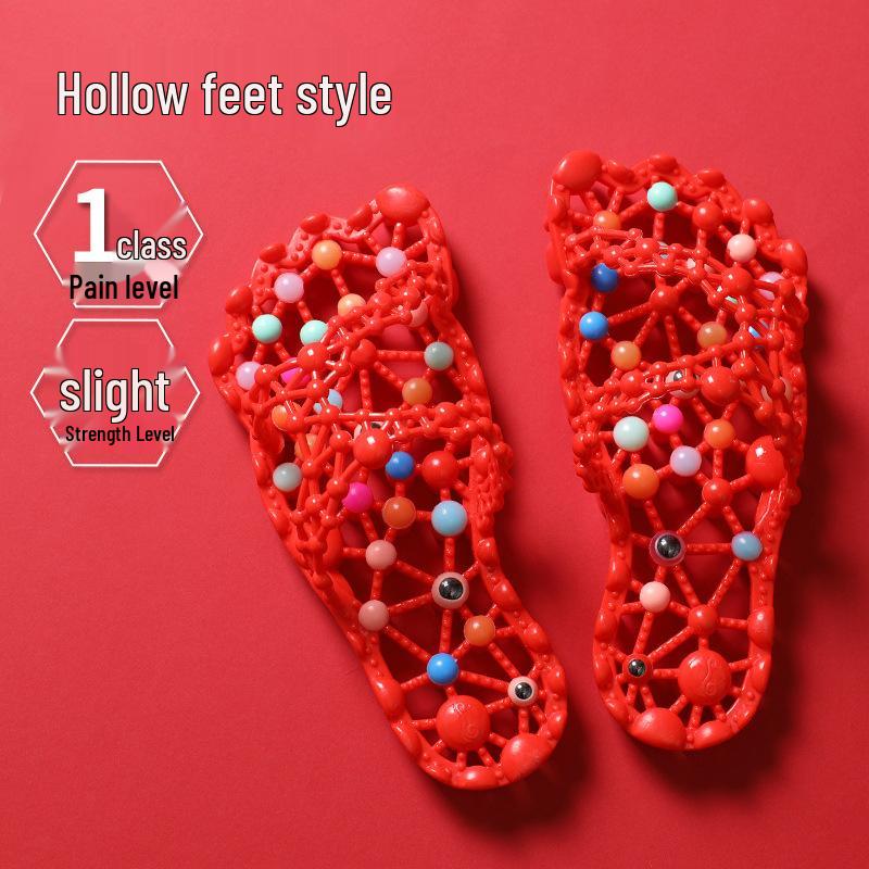 Women's Non-slip Quick-dry Massage Slippers with Odor-resistant Insole and Acupoint Foot Therapy