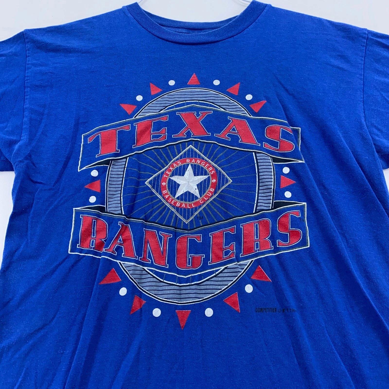 

vintage 90s TEXAS RANGERS T-Shirt MEDIUM baseball mlb soft 4XL