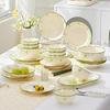 31-Piece Daisy Underglaze Ceramic Dinnerware Set