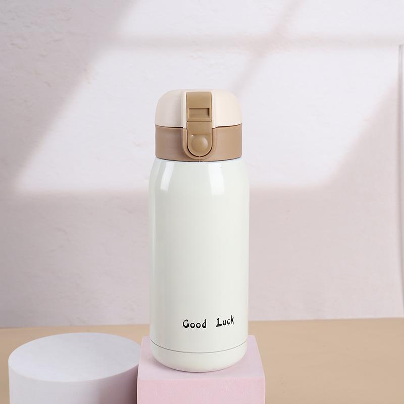 200ML/350ML Mini Thermos Cup Small Capacity Vacuum Flask Stainless Steel Pocket Cup Coffee Mug Kids Insulated Hot Water Bottle