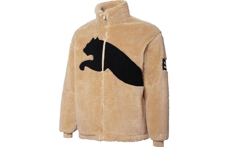 PUMA Czech Republic Velvet Jackets Men s Brown Stand Collar Thickened 848418-20 XL