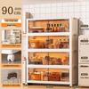 Beifu Heavy-Duty 4-Tier Carbon Steel Kitchen Storage Rack