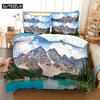 Colorful Aurora Bedding Set Duvet Cover Set 3d Bedding Digital Printing Bed Linen Queen Bedding Set Fashion Design