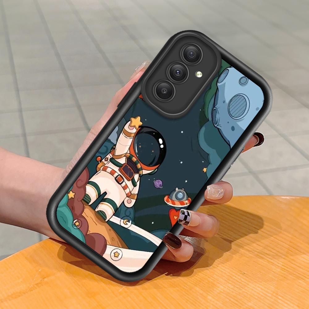 Soft Silicone Square Ladders Cartoon Pattern Full Cover Camera Protection Shockproof Case for Huawei Honor Xiaomi Redmi Samsung