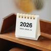 2 Stück Mini-Tischkalender Okt. 2025-Dezember. 2026 14 Monatsplaner Desktop Klein Stehend Umblätterkalender mit Doppelbindung für Home Office