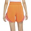 Jordan Sport Logo Print Elastic Waist Mid Rise Straight Leg Shorts Women Shorts Orange DQ4456-819