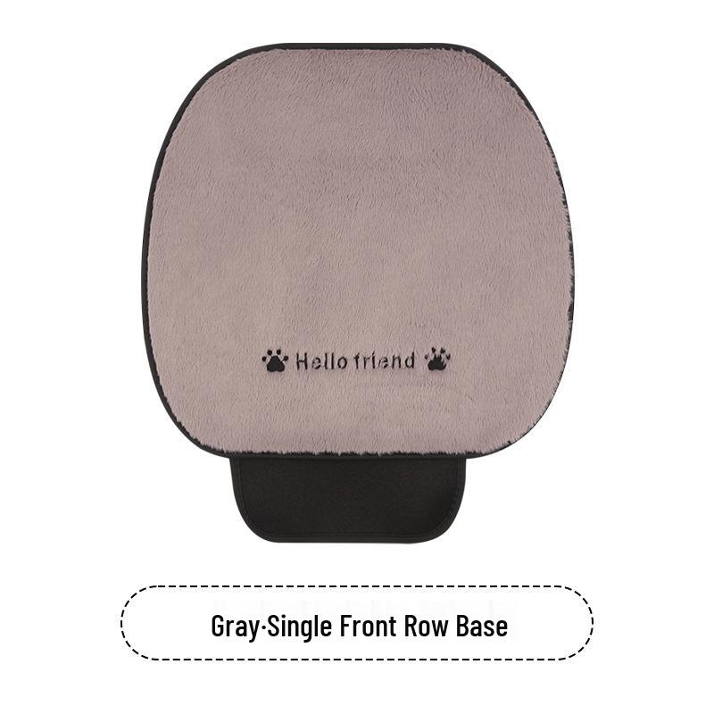 Cartoon Kitten Winter Plush Car Seat Cushion for Honda Civic, Haoying, XRV, Inspire, CRV
