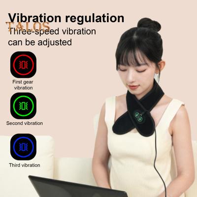 Neck Heating Pad with 3 Heat Levels Massage Electric Neck Warmer for Pain Relief USB Charging Shoulder Heat Pad for Neck Stiffness Circulation Boost