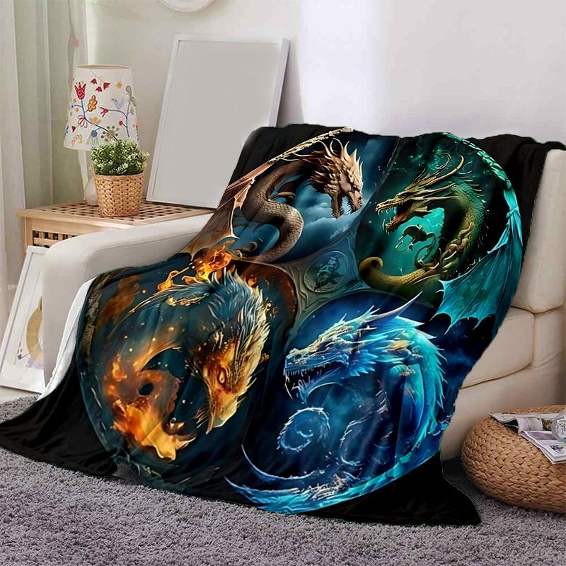 

1pc Colorful Peacock with Feathers Spread Amidst Flowers and Nature s Beauty Blanket Cute Movie Characters Throw Blanket,Living Room, Travel.K021 80x120cm
