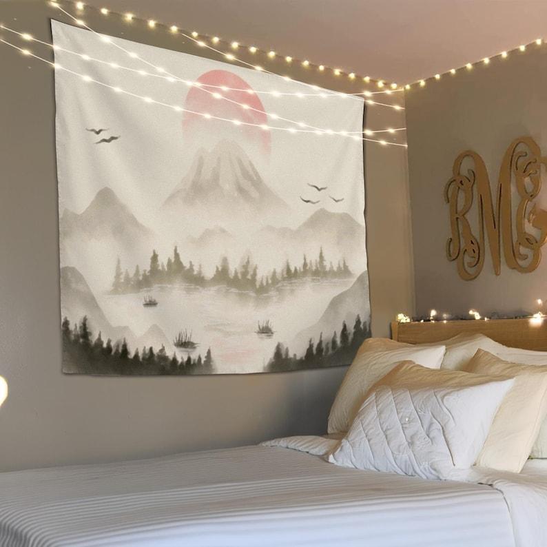 mountains tapestry 75x100