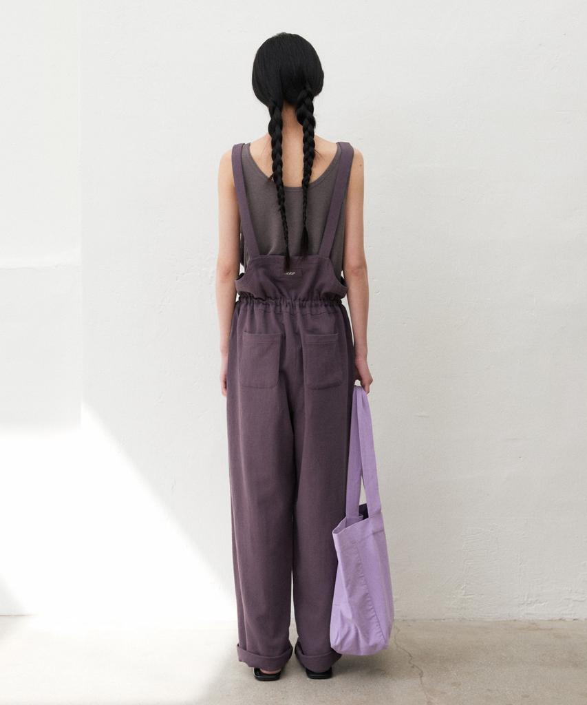 Manggomaenipeullijeu Moco Linen Jumpsuit_Charcoal