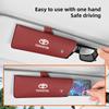 Car Sunglasses Case Sun Visor Glasses Storage Bag Clip Keyring For Toyota 86 Corolla Yaris Aygo CHR Camry Prius RAV4 Prado Hilux
