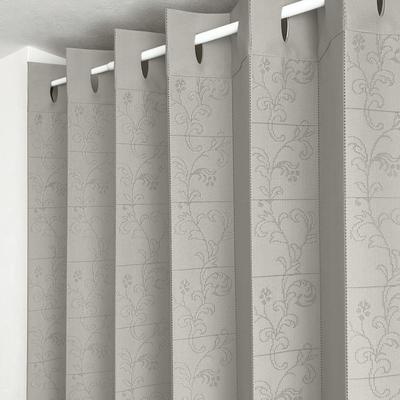 Made In Teijin Frontier Ecolier Accordion Curtains with a Vine and Floral Pattern In and Adjustable 150cm Wide X 250cm Japan, Arabesque.