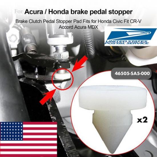 12Pcs For Accord Honda Civic Brake Clutch Pedal Stopper Stop Pad 46505-SA5-000