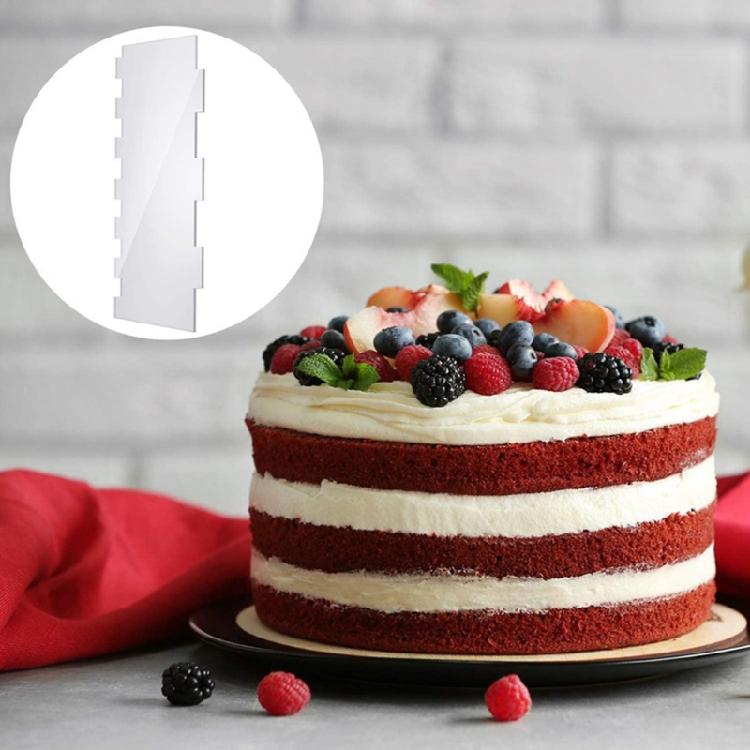 Cake Smoother Stripes Edge Side Cake Scraper Frosting Scraper for Cakes Smooth