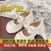 Platform Mary Jane shoes small leather shoes women's spring 2025 new pearl high heels national style Chinese style with skirt single shoes