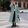 Women's Over-the-Knee Hooded Cotton Coat - Winter 2025 Korean Slim Fit Fashion