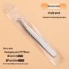 Eyelash Curler & Tweezers Set: Gold Feather Design for False Lashes and Extensions