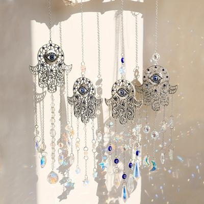 1 Stück Sonnenfänger Kristall Anhänger Außen Garten Haus Fenster Hängende Dekorationen Hängender Schmuck