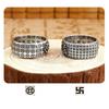 Personality Retro Silver Plated Six Word Truth Ring Gold for Toad Stamper Heart Sutra Ring Men Women Wealth Lucky Jewelr