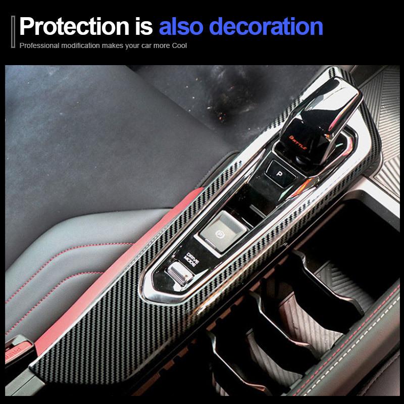 Car Center Console Gear Gear Armrest Box Frame Protect Cover For NEW Geely Coolray 2023-2024 Interior Modification Accessories