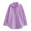 Fashion Spring Basic Style Long Sleeves Shirt Poplin