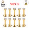 10/50PCS G23 Titanium Piercing Labret Lip Studs 16G CZ Internally Threaded Stud Earring Lip Ring Tragus Cartilage Helix Jewelry