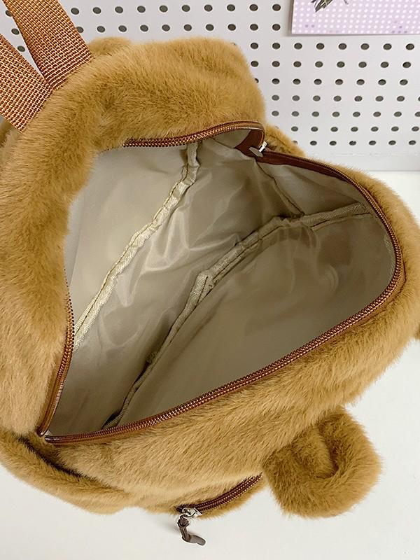 Adorable Plush Cartoon Backpack for Kids - Mini Size for Kindergarten & School