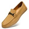Fashion Breathable Soft Sole Flat Men's Suede Loafers Comfortable Slip-On Casual Shoes Driving Moccasins for Men Fashion Walking Shoes