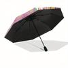 Bunnies, Flowers Automatic Open/Close Umbrella-Cute Umbrella with Cute Design, Portable 3-Fold Compact Umbrella for Men & Women, Halloween C