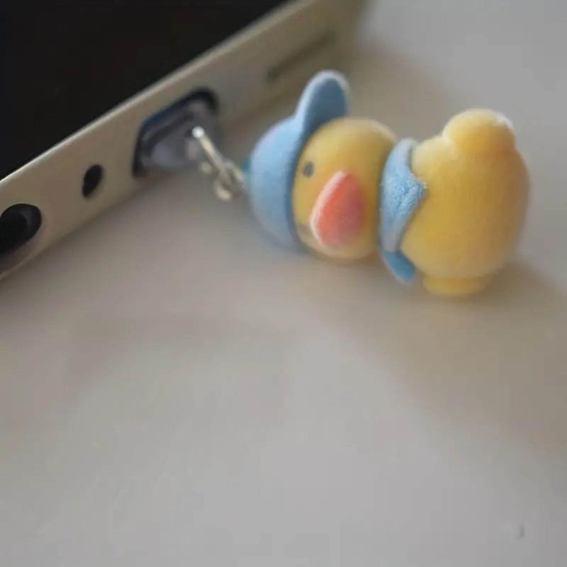 Cute Cartoon Bear Duckling Broken Shell Chicken Dog Plush Doll Pendant Jewelry