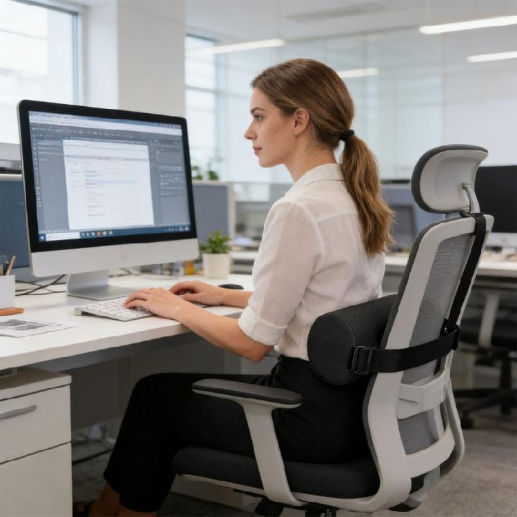 Cuscino Lombare Supportivo con Centro Morbido e Reattivo per Comfort Personalizzato