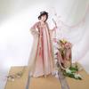Elegant Tang Dynasty Style Hanfu Dress With Heavy Embroidery Chiffon Wide-Sleeve Ruqun Set Women Photography