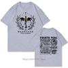 Retro Line Graphic Print Tshirts For Unisex Summer Casual Fashion Gothic Loose Streetwear Tops Oneck Short Sleeve Tshirts
