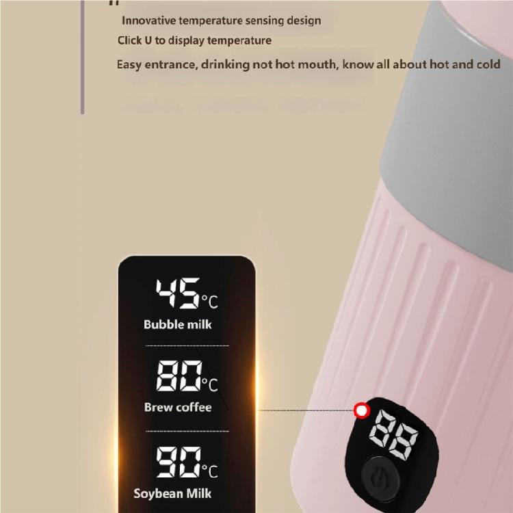 Portable Automatic Coffee Mixing Cup With Digital Screen And Food Grade Stainless Steel Interior For Fast Even Blending
