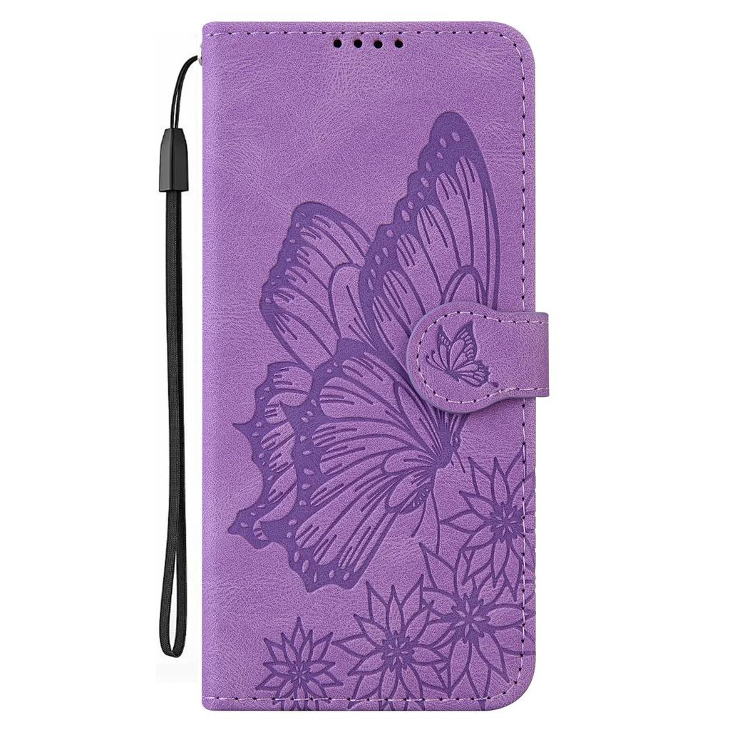 S25 Flip Case for Samsung Galaxy S24 Ultra S25 Edge S23 Plus S22 S21 S20 FE 5G Cases 3D Cat Butterfly Leather Wallet Back Cover