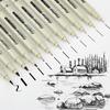 12Pcs/Set Drawing Pens Marker Pen Manga Lettering Pens Art Sketch Journaling Watercolor School Supplies Stationery Gifts