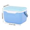 High Capacity Cooling Box Insulated Food Container Insulation Cooling Case Plastic Texture for Car Camping Outdoor