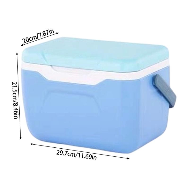 High Capacity Cooling Box Insulated Food Container Insulation Cooling Case Plastic Texture for Car Camping Outdoor