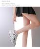 Women's Dad Shoes 2025: Autumn Mesh Breathable Casual Lightweight Running Sneakers with Thick Soles for a Smaller Foot Look
