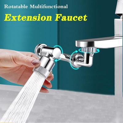 Universal 1080 Degree Rotatable Faucet Aerator Extender Plastic Anti-splash Aerator Filter Faucet Sprayer for Kitchen Bathroom