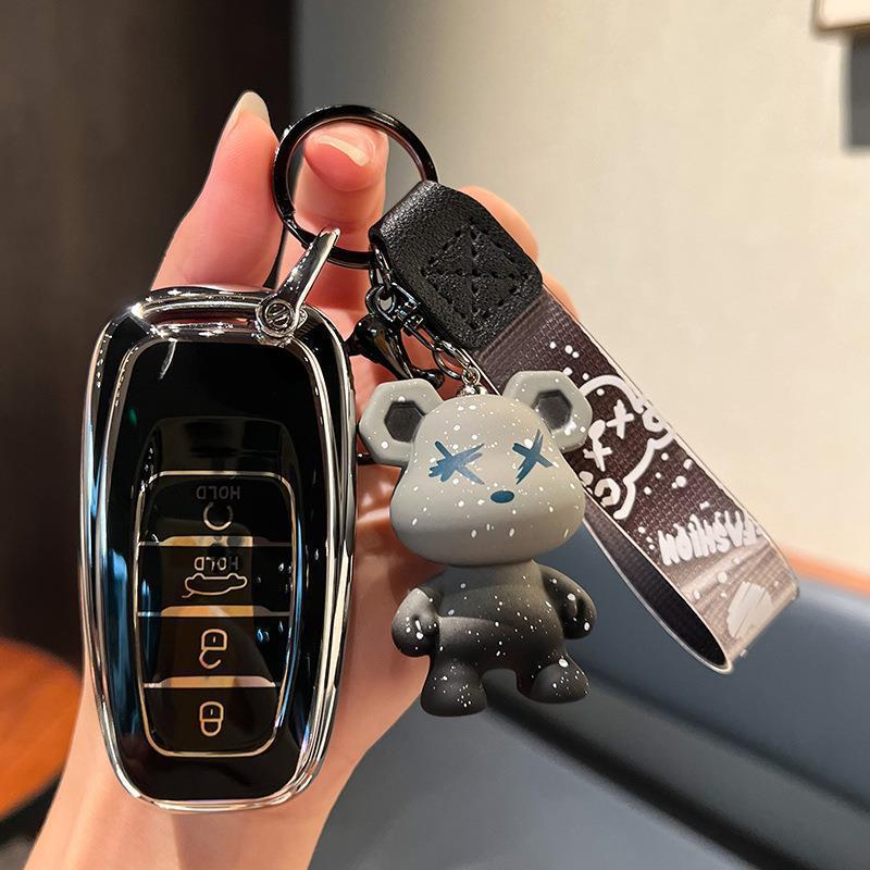 Compatible Hongqi H5/H9/EHS9 (2018-2022) Remote Key Fob Protective Case Cover.